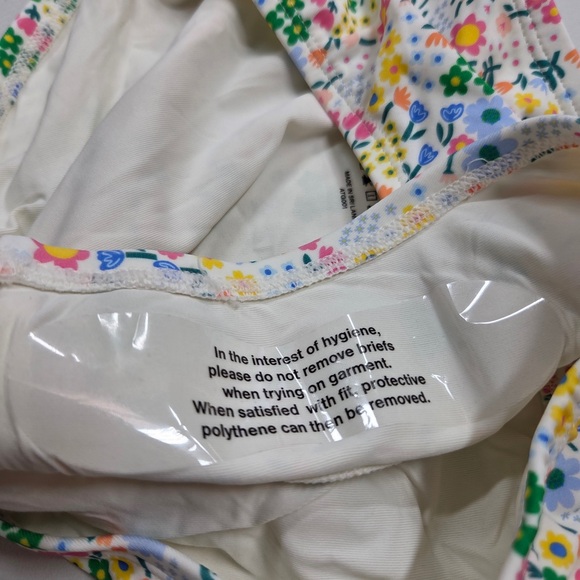 NWT QUINCE Tankini Swim Set Micro Ditsy Floral Kid Size 10 6835 - Picture 10 of 11